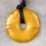 Teething Bling Pendant - Metallic Gold